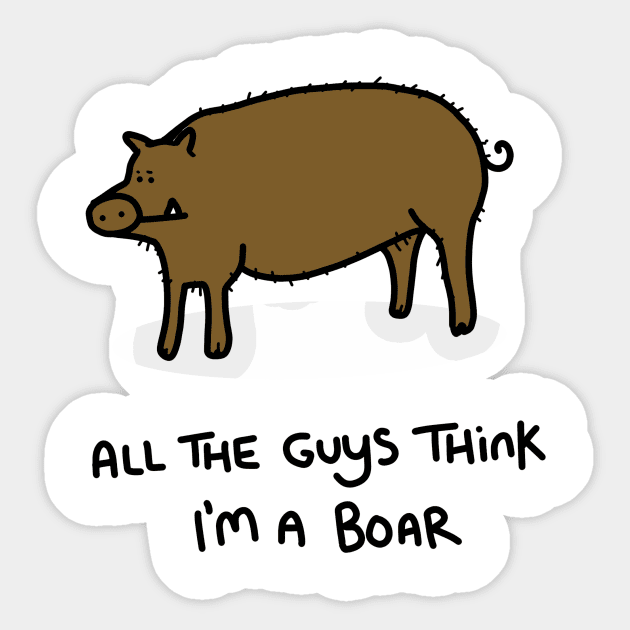 Grumpy Boar Sticker by grumpyanimals